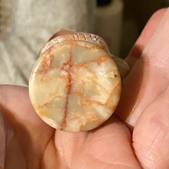 Sally Night Before Christmas Red Network Carved Stone - Picture 3 of 5